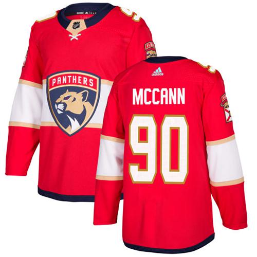 Adidas Men Florida Panthers #90 Jared McCann Red Home Authentic Stitched NHL Jersey
